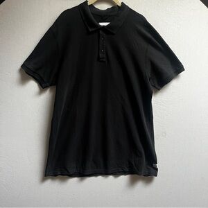 Reigning Champ Jersey Polo Shirt - Men's XL Black